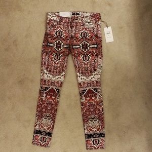 NWT 7 For All Mankind skinny print jeans